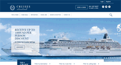 Desktop Screenshot of cruises.co.za