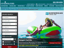 Tablet Screenshot of cruises.com