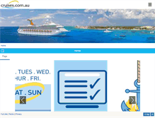 Tablet Screenshot of cruises.com.au
