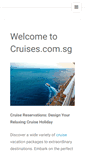 Mobile Screenshot of cruises.com.sg